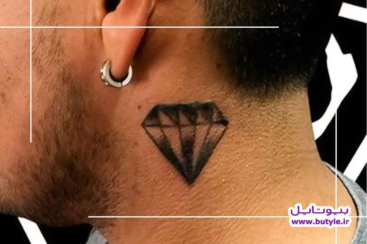 تاتو الماس روی گردن